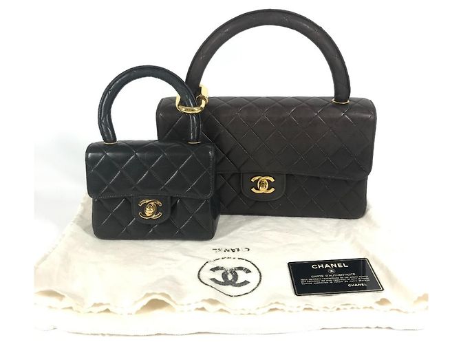 Borsa tote matelassé genitore-figlio di Chanel Nero - Ansicht 18