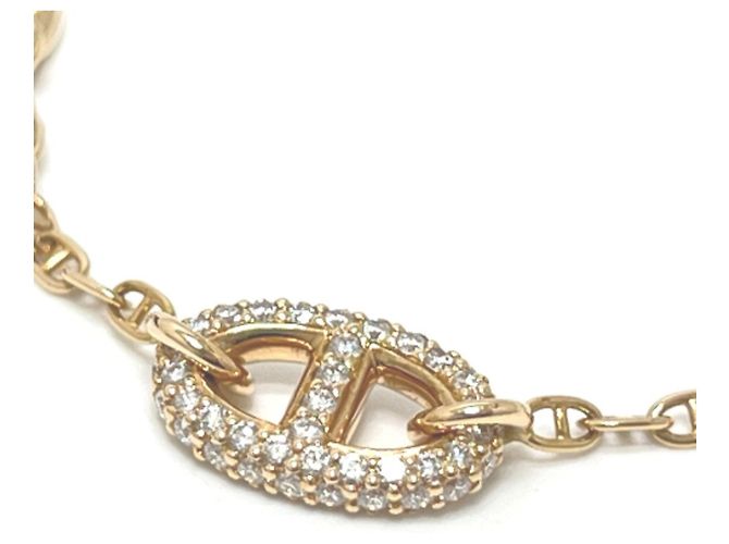 Hermès Bracciale Charm in Oro Rosa 18K con Diamanti di HERMES D'oro - vista 2