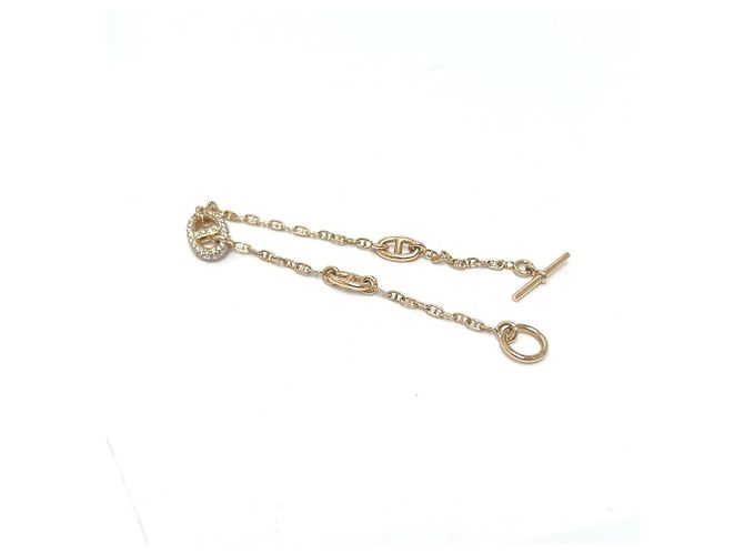 Hermès Bracciale Charm in Oro Rosa 18K con Diamanti di HERMES D'oro - vista 5