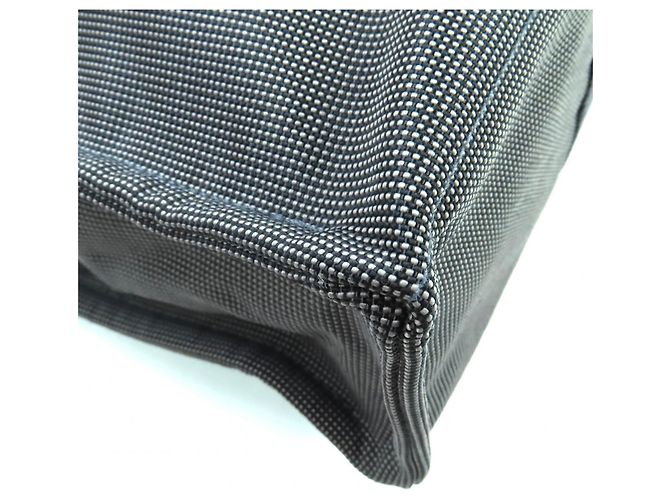 Hermès Her Line graue Canvas Tote Bag Braun - Ansicht 5