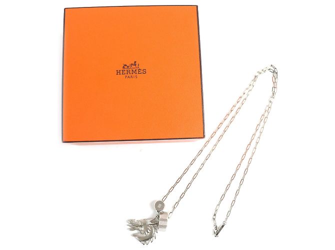 Hermès Hermes Talisman Dragon H Motif Pendant Necklace - view 2