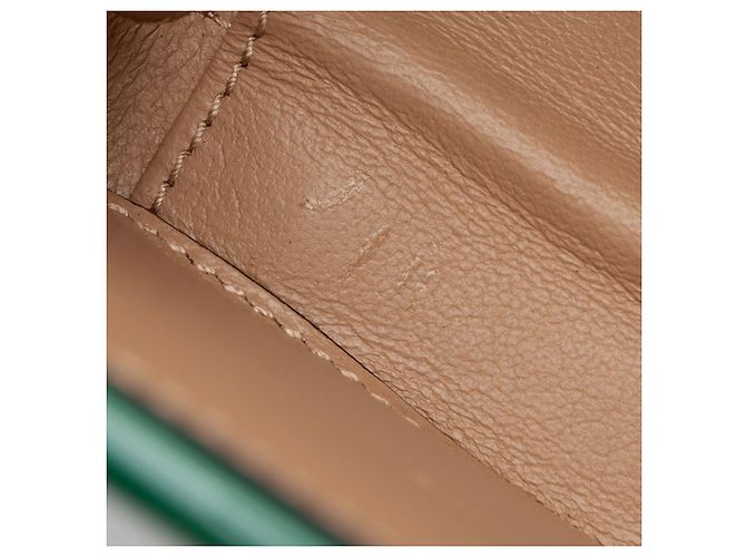 Mini-Top-Handle-Tasche Sylvie 1969 aus Lackleder von Gucci Grün - Ansicht 10