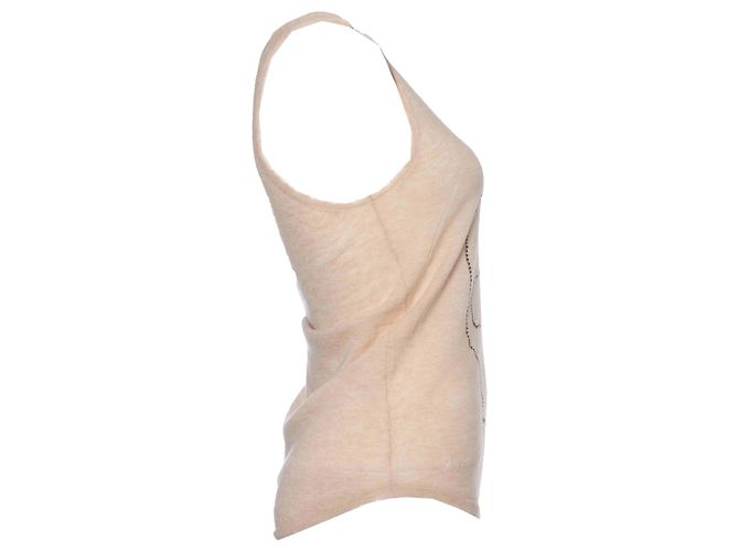 Top de cachemira Zadig & Voltaire Blanco Crudo - vista 3
