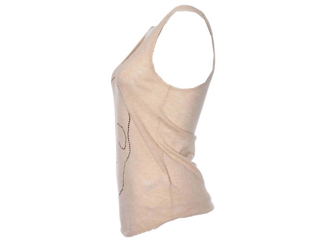 Top de cachemira Zadig & Voltaire Blanco Crudo - vista 4