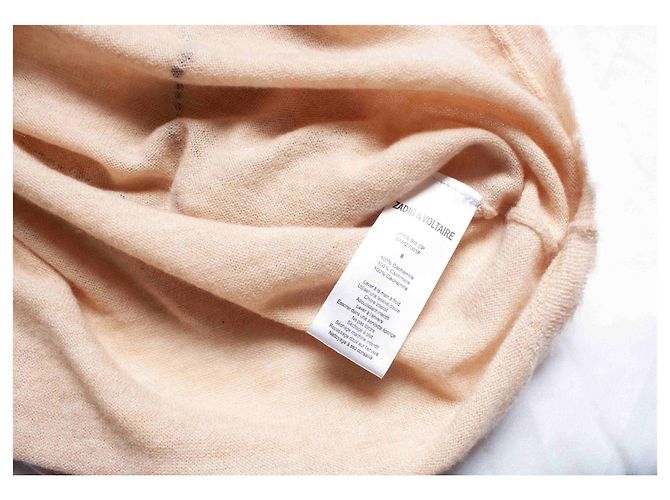 Top de cachemira Zadig & Voltaire Blanco Crudo - vista 5