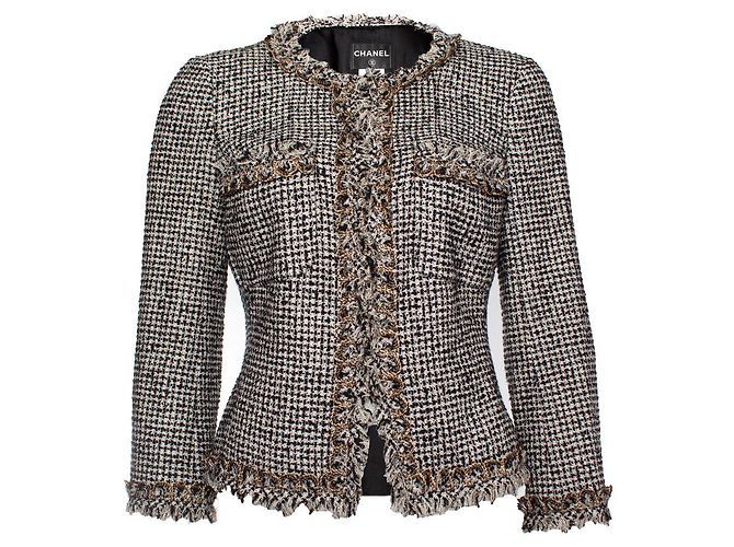 Conjunto de tweed Chanel Preto - vista 5
