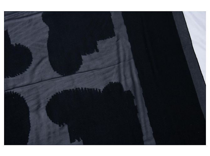 Sciarpa in seta nera Giorgio Armani con trasparenza Nero - vista 4