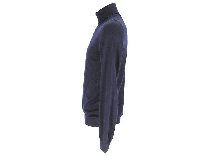 Hugo Boss Boss Rollkragenpullover aus marineblauer Wolle - Ansicht 2