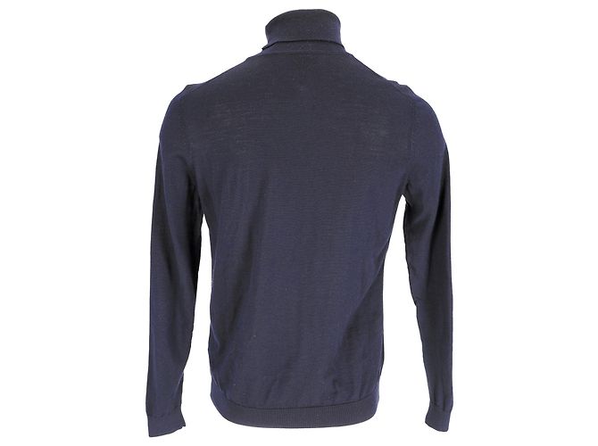 Hugo Boss Boss Rollkragenpullover aus marineblauer Wolle - Ansicht 3
