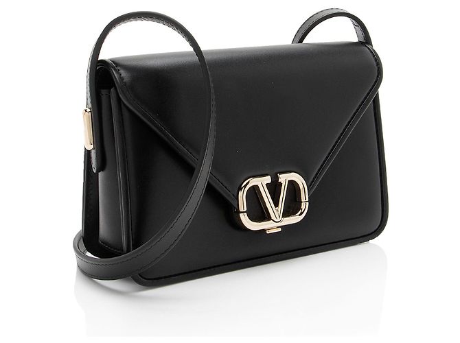 Valentino Garavani Borsa a Spalla Piccola in Pelle di Vitello Valentino Nero - vista 2