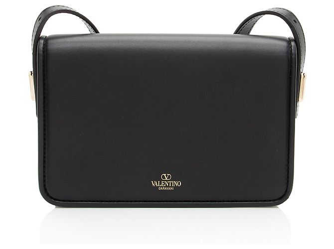 Valentino Garavani Borsa a Spalla Piccola in Pelle di Vitello Valentino Nero - vista 3