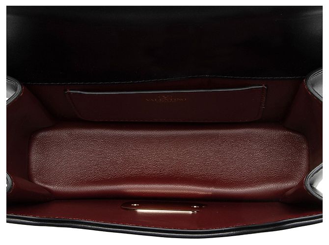 Valentino Garavani Borsa a Spalla Piccola in Pelle di Vitello Valentino Nero - vista 6