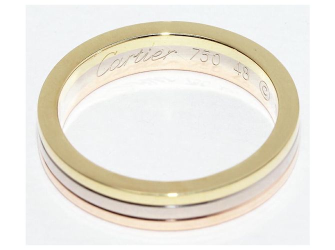 Cartier Louis Cartier Vendôme Au750 Ring Größe 8 Golden Metallisch - Ansicht 4