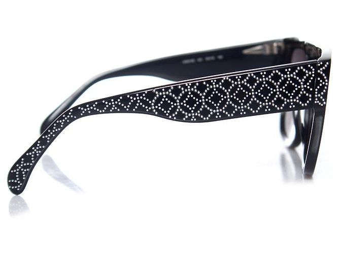 Alaïa Azzedine Alaia Black rectangular gradient sunglasses - view 3