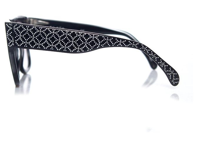 Alaïa Azzedine Alaia Black rectangular gradient sunglasses - view 5