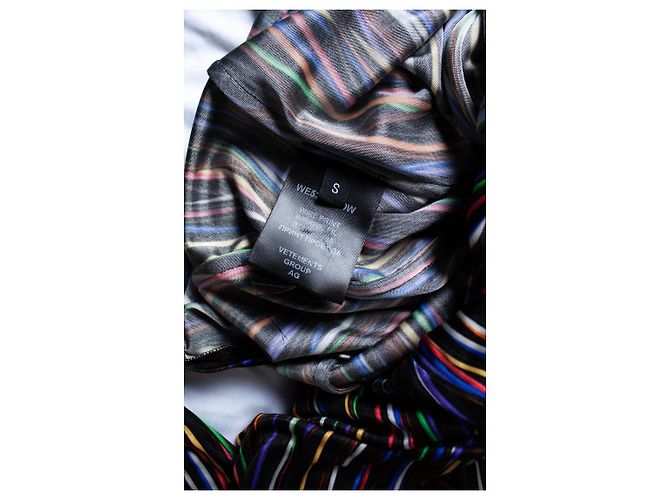 Vêtements Robe enroulée en fil de la dynastie Vetements Multicolore - vue 5