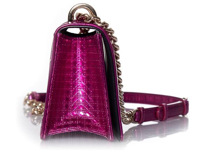 Borsa a tracolla Diorama metallica Christian Dior Rosa - vista 6