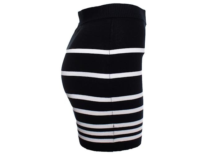 Gonna a righe elasticizzata Rag & Bone Nero - vista 3