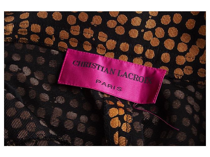 Bermuda Christian Lacroix com bolinhas Preto - vista 5