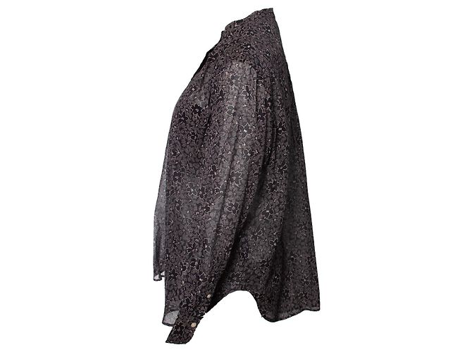 Blusa floreale nera e beige Isabel Marant Étoile Nero - vista 2