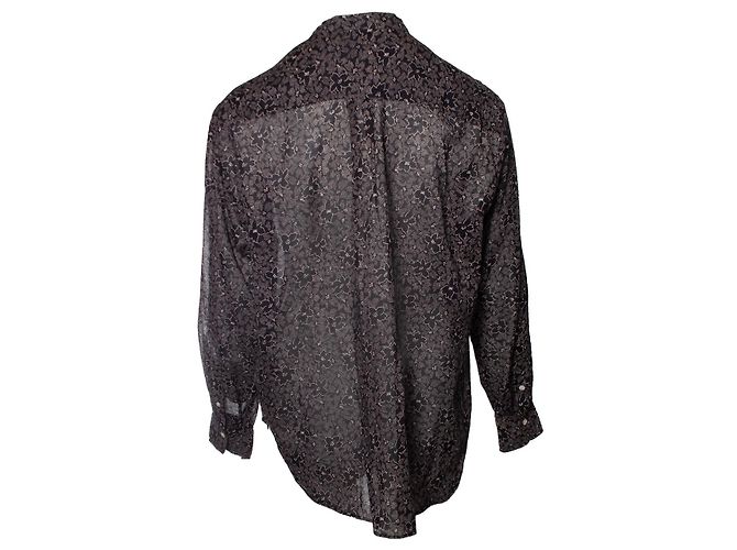 Blusa floreale nera e beige Isabel Marant Étoile Nero - vista 3