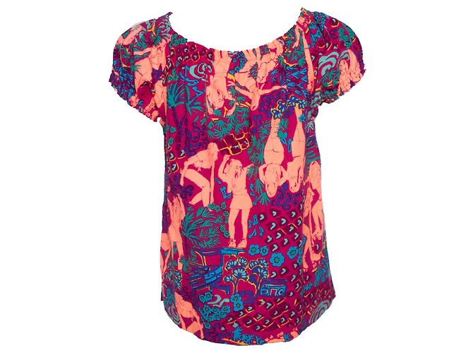 See by Chloé Kurzarm-Top in Multicolor von See by Chloe Mehrfarben - Ansicht 2
