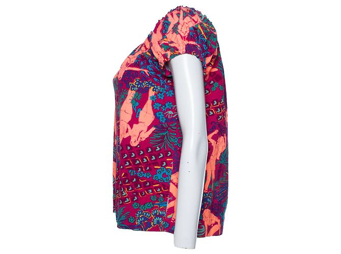 See by Chloé Kurzarm-Top in Multicolor von See by Chloe Mehrfarben - Ansicht 3