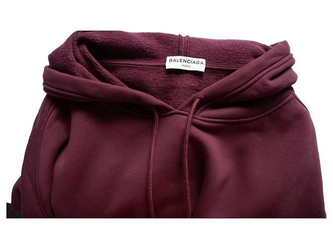 Sudadera oversized Balenciaga en Burdeos Roja - vista 6