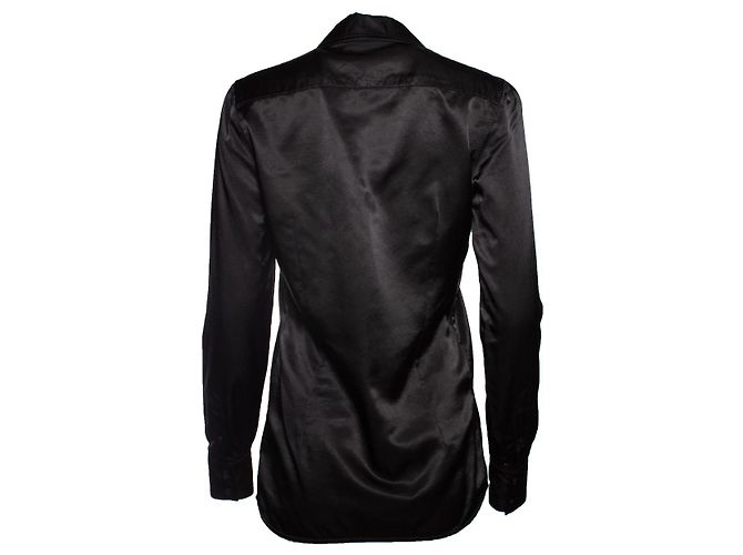 Joseph Stacy Satinbluse in Schwarz - Ansicht 2