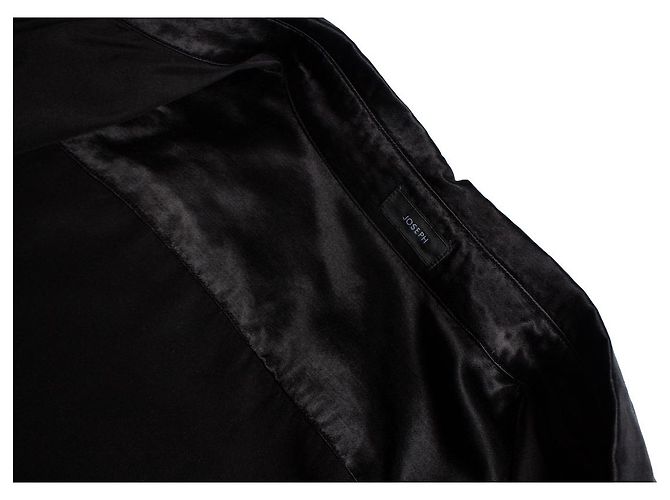 Joseph Stacy Satinbluse in Schwarz - Ansicht 6