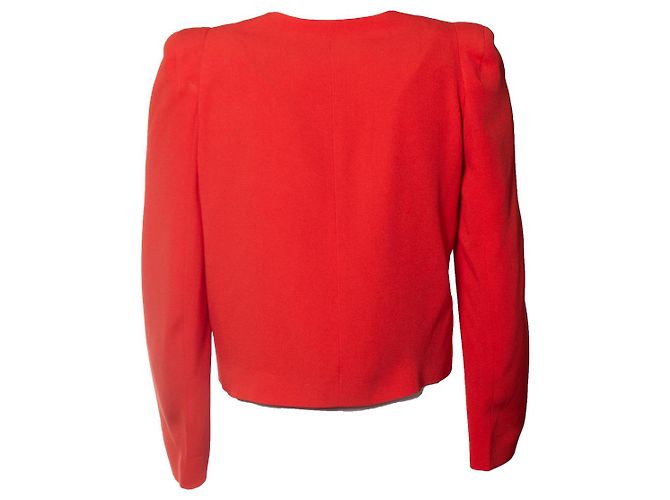 Blazer sin botones rojo coral de Vanessa Bruno Roja - vista 3