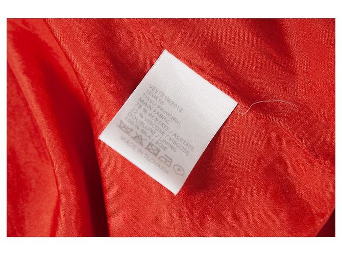 Blazer sin botones rojo coral de Vanessa Bruno Roja - vista 6