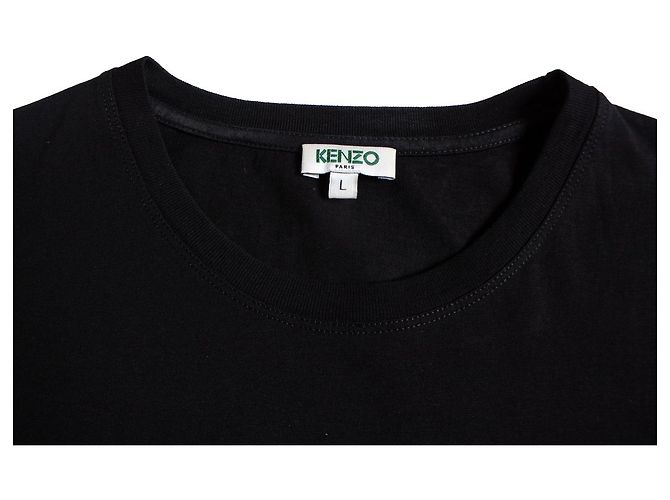Camicia nera a maniche lunghe KENZO con stampa Nero - vista 6