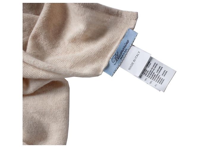 Sciarpa in misto cashmere Blumarine Marrone Beige - vista 4