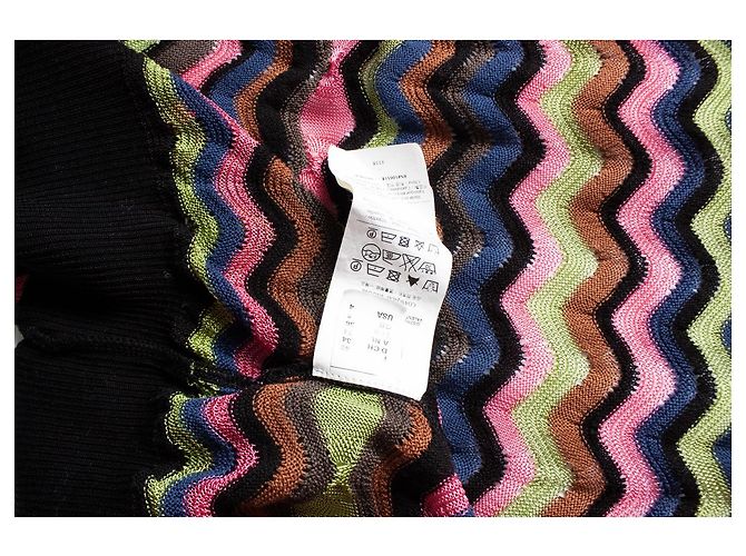 M Missoni kurzärmeliger Cardigan in Multicolor Mehrfarben - Ansicht 5