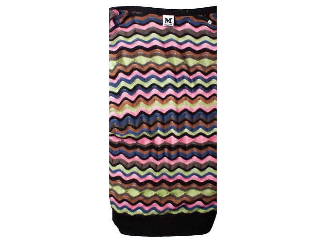 M Missoni kurzärmeliger Cardigan in Multicolor Mehrfarben - Ansicht 6