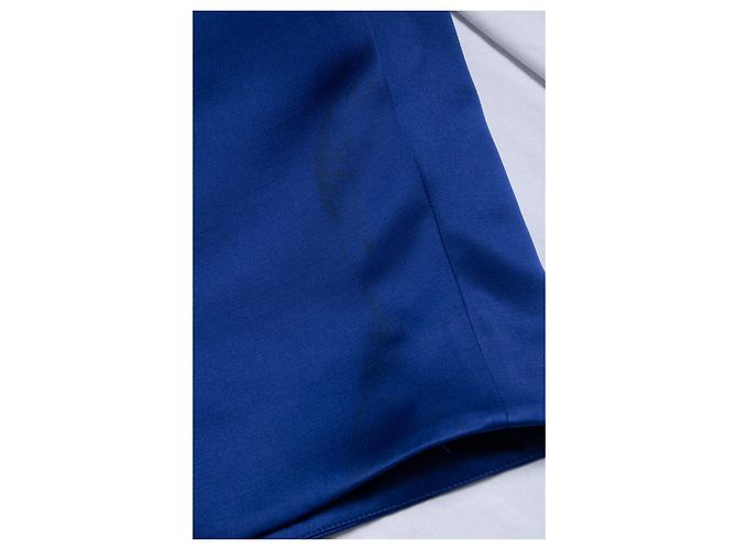 Céline Abito in misto seta blu cobalto Celine - vista 7