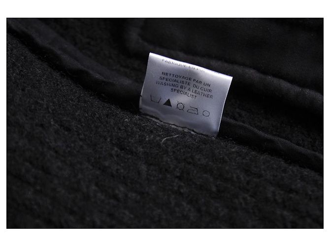 IRO offene gewebte Natascha Bikerjacke Schwarz - Ansicht 5