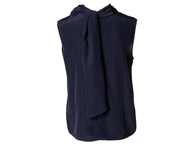 Top efecto bufanda azul Roksanda - vista 3