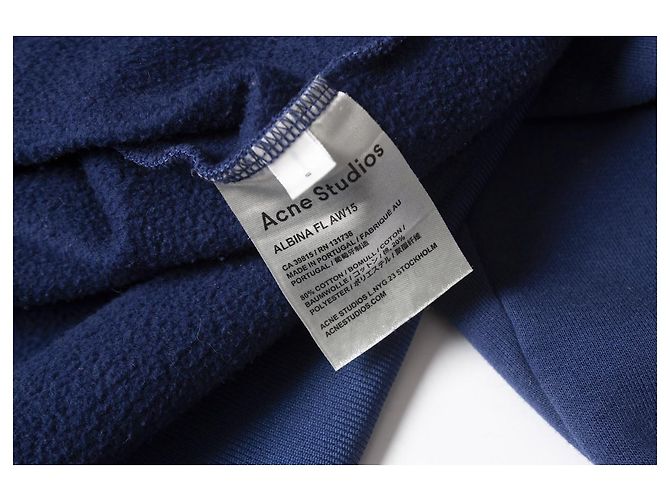 Maglione blu Acne con collo rotondo - vista 6