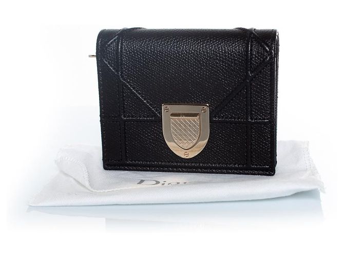 Christian Dior Portafoglio Dior Diorama Folio in nero - vista 3