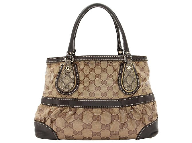 Bolsa Gucci GG Crystal Supreme Mix Marrom - vista 3