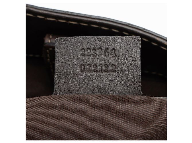 Bolsa Gucci GG Crystal Supreme Mix Marrom - vista 6