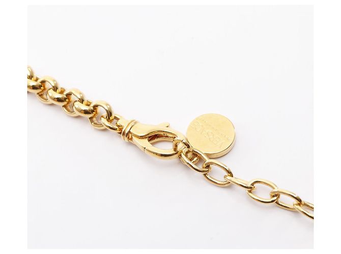 Collier Medusa Greca en or avec strass Versace - vue 7
