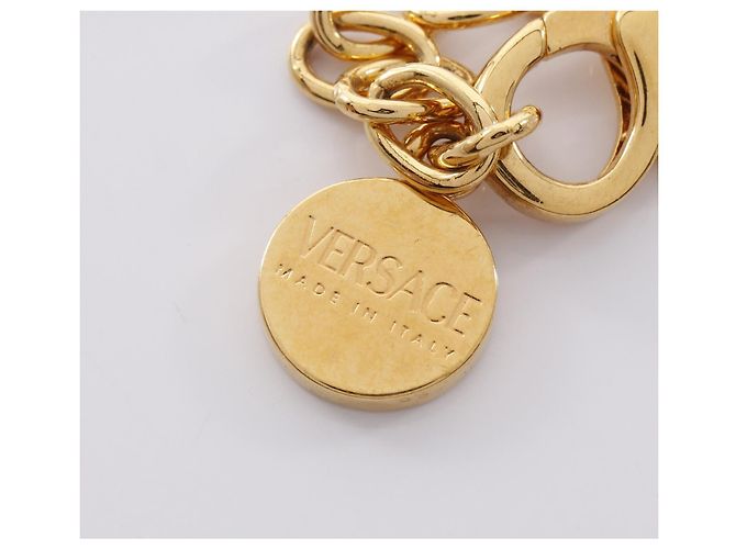 Collier Medusa Greca en or avec strass Versace - vue 8