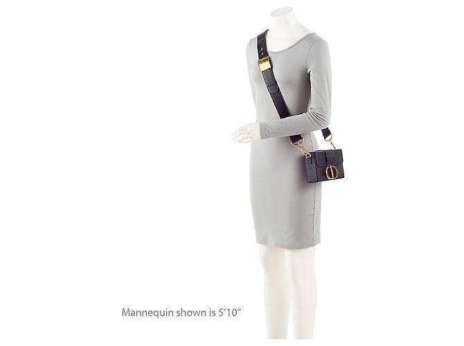 30 Montaigne Bolsa de Ombro Montaigne 30 em Couro de Bezerro Dior Preto - vista 5