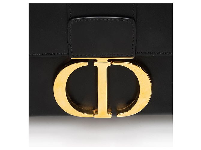 30 Montaigne Bolsa de Ombro Montaigne 30 em Couro de Bezerro Dior Preto - vista 9