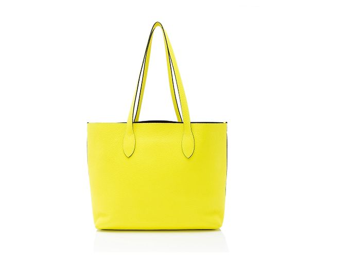 Borsa Remington in pelle goffrata Burberry Giallo - vista 3