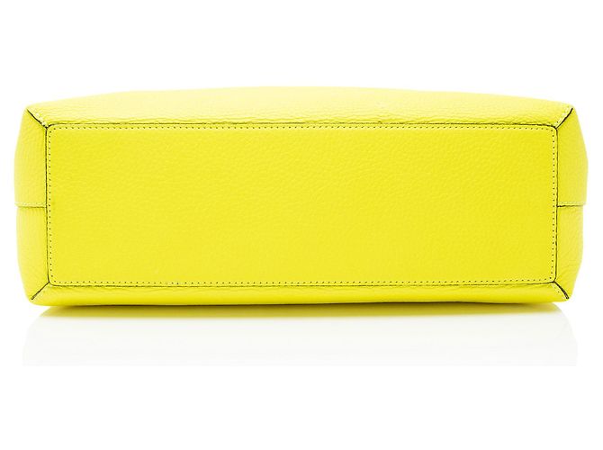 Borsa Remington in pelle goffrata Burberry Giallo - vista 4