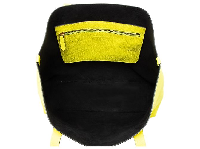 Borsa Remington in pelle goffrata Burberry Giallo - vista 7